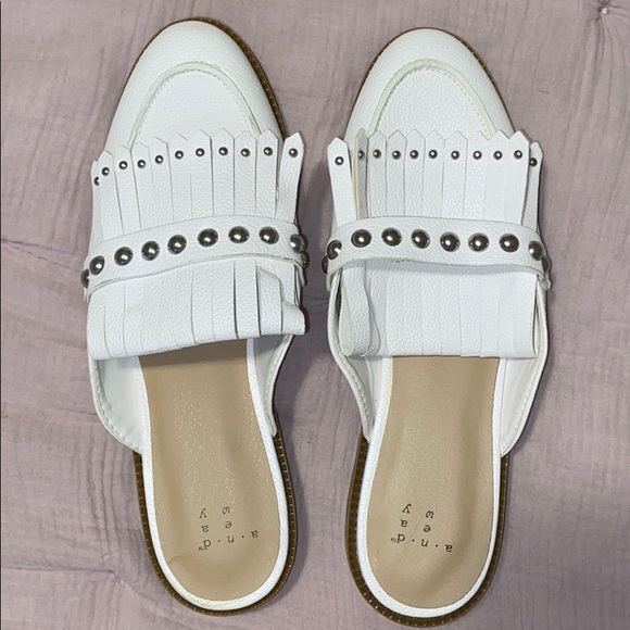 a new day Shoes - NWOT a new day white mules 🤍